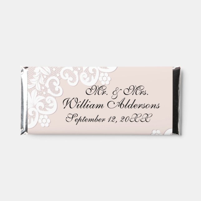 Mr. & Mrs. Custom  Hershey Bar Favors (Front)