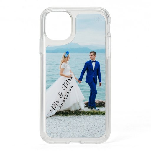 Mr & Mrs Custom Wedding Photo Apple X|11|12|13|14  Speck iPhone 11 Case