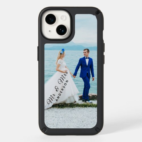 Mr  Mrs Custom Wedding Photo Apple X11121314  Speck iPhone 14 Case