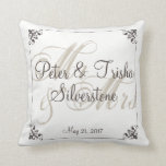 Mr&amp;Mrs Custom Wedding Pillow, Wedding/Shower Gift Throw Pillow