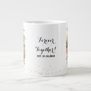 Mr & Mrs Elegant Engagement Giant Coffee Mug