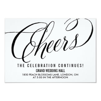 Mr. & Mrs. Elegant Script | Wedding Reception Card