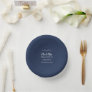 Mr & Mrs Elegant Weddings Bride & Groom Navy Blue  Paper Bowls