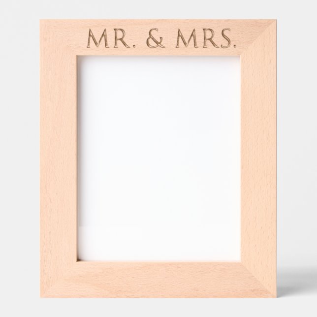 Mr. & Mrs.  Engraved Frames (Front)