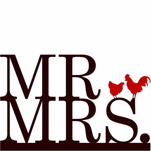 Mr & Mrs Farmer Cake Topper Statuette (Front)