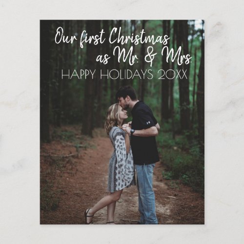 Mr  Mrs First Christmas Holiday Budget Flyer