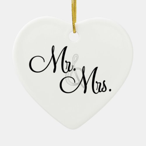 MR  MRS First Christmas Ornament