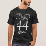 Mr. & Mrs. For 44 Years 44th Wedding Anniversary T-Shirt<br><div class="desc">Great this Wedding Anniversary Matching outfit for married couples,  Men,  Women,  couples,  wife,  husband,  mom and dad as a Valentine Gift or birthday and christmas Gift,  mother's and father's day Gift.</div>