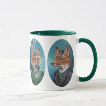 Mr. & Mrs. Fox Mug Fox Mug Victorian Foxes Fox Art by Deanna_Davoli at Zazzle