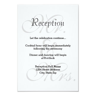 Mr. & Mrs. Gray - Reception Invitation