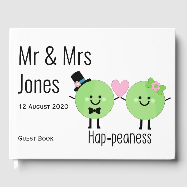 Mr & Mrs Happeas Wedding Guest Book (Front)
