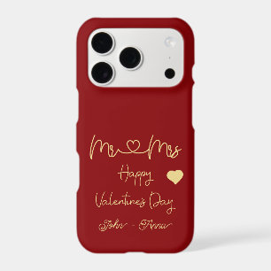 Mr & Mrs Happy Valentine's Day iPhone 17 Pro Case