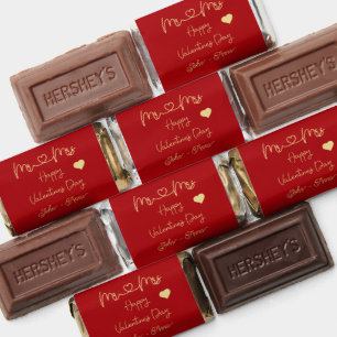 Mr & Mrs Happy Valentine's Day Hershey's Miniatures