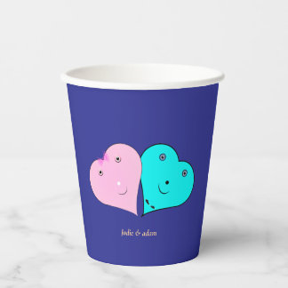  mr & mrs hearts Favor Box Paper Cups