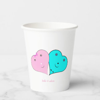  mr & mrs hearts Favor Box Paper Cups