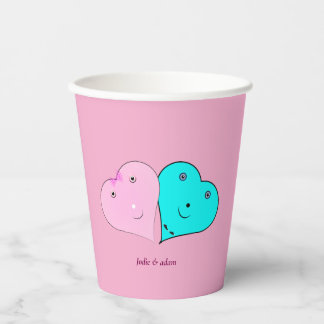  mr & mrs hearts Favor Box Paper Cups