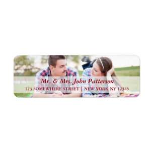 Mr. & Mrs. Holiday Address Label