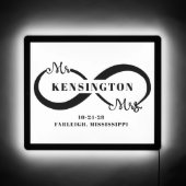 Mr Mrs Infinity Sign Wedding Anniversary (Front)