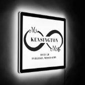 Mr Mrs Infinity Sign Wedding Anniversary (Angle)