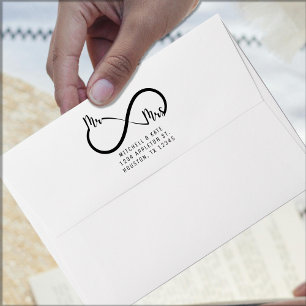 Mr & Mrs Infinity Symbol Wedding Envelope