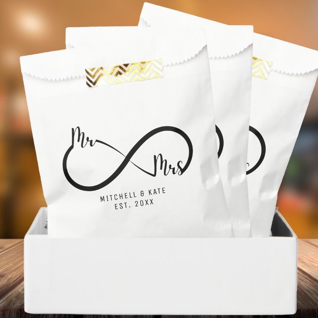 Mr & Mrs Infinity Symbol Wedding Favor Bag (Mr & Mrs Infinity Symbol Wedding Favor Bag
)