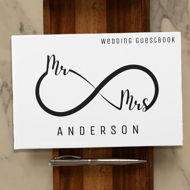 Mr & Mrs Infinity Symbol Wedding Guest Book (Mr & Mrs Infinity Symbol Wedding Guest Book
)