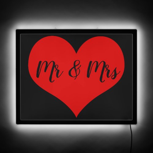 Mr  Mrs LED Sign