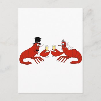 Mr. & Mrs. Lobster Postcard by Crushtoondesigns at Zazzle