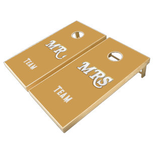 Mr. & Mrs. Love Match Fun Sports Cornhole Set