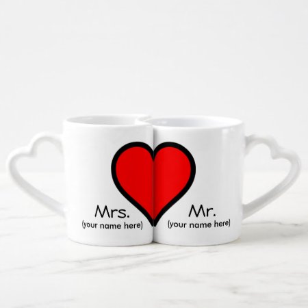 Mr. & Mrs. Lover's Coffee Cup Mugs