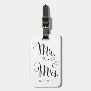 Mr. & Mrs. Luggage Tag