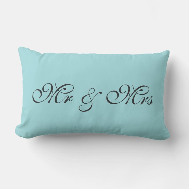 Mr & Mrs Lumbar Pillow (Front)