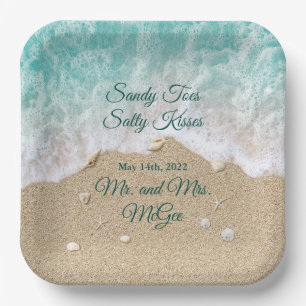 Mr. & Mrs.McGee 9" Square Paper Plates