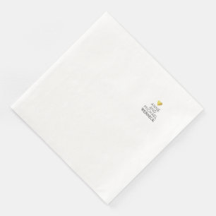 Mr & Mrs Names / Love Wedding White Paper Dinner Napkins