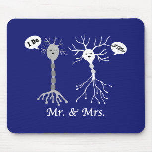 Mr. & Mrs. Neuron Mouse Pad