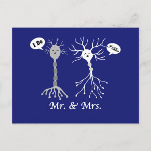 Mr. & Mrs. Neuron Postcard