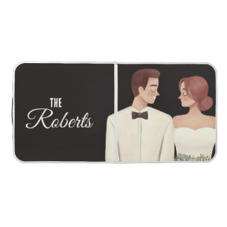 Mr & Mrs Newlywed Beer Pong Table