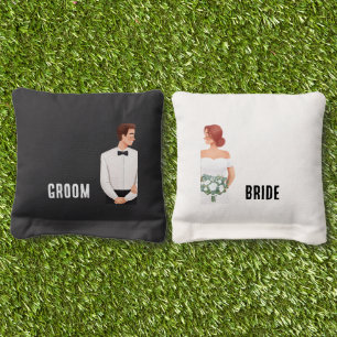 Mr & Mrs Newlywed Cornhole Bags
