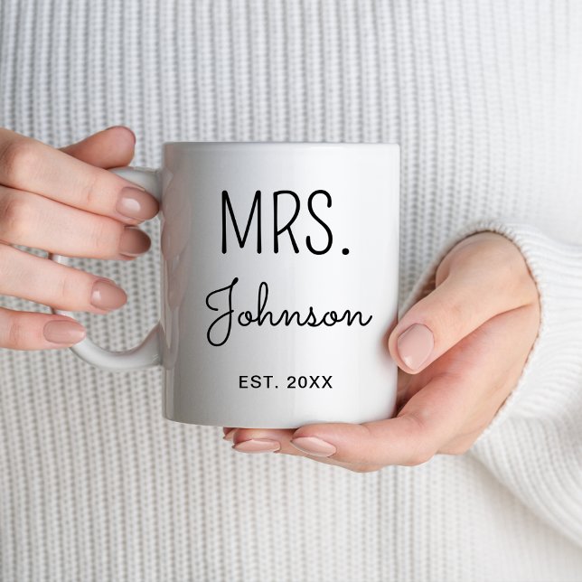 Mr Mrs Newlywed Honeymoon Wedding Engagement Gifts Mug (Creator Uploaded)