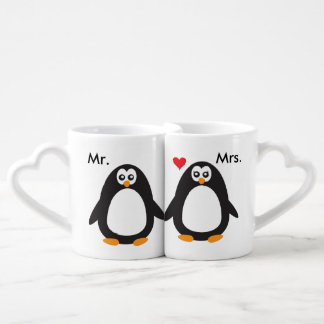 Mr. & Mrs. Penguin Love Coffee Mug Set