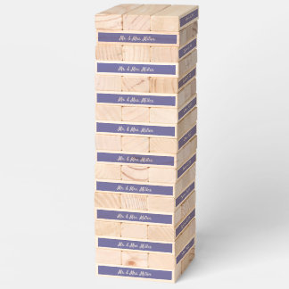 Mr. & Mrs. Peri Wedding Game Topple Tower