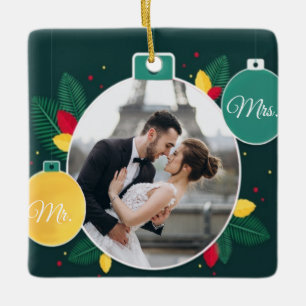 Mr. & Mrs. Personalized Christmas Ornament