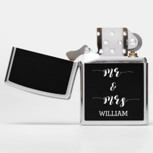 Mr. & Mrs. Personalized Funny Zippo Lighter