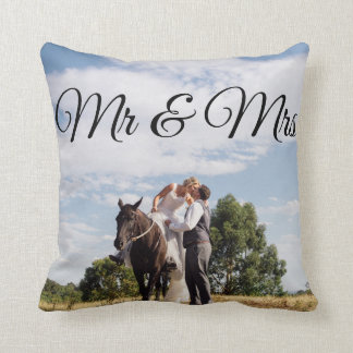 Mr & Mrs Personalized Picture Pillow