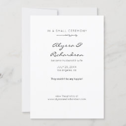 Mr & Mrs Photo Fun Typography optional Reception Invitation | Zazzle