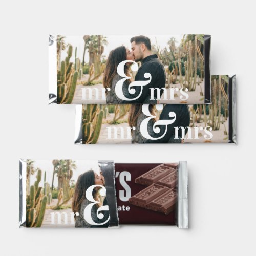 Mr  Mrs  Photo Wedding Hershey Bar Favors