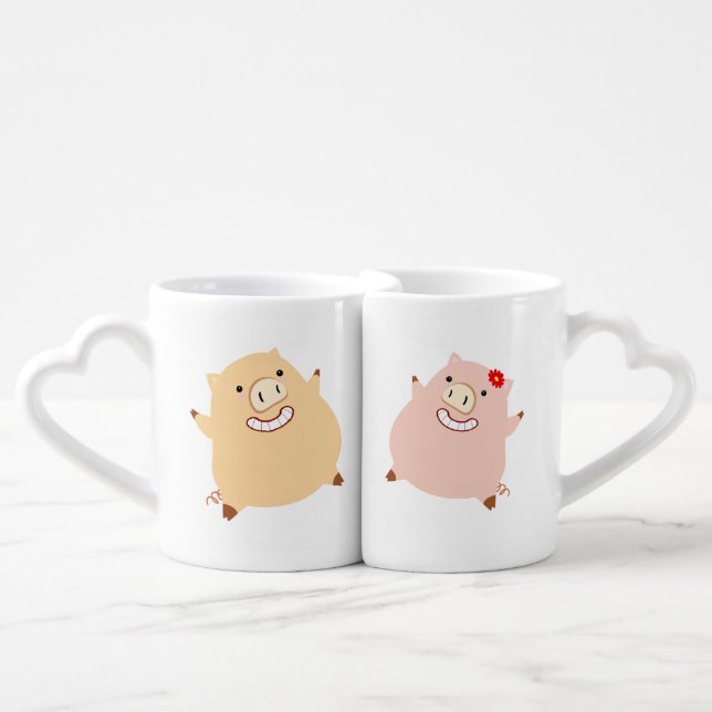 Mr & Mrs Pig Mug (Front Nesting)