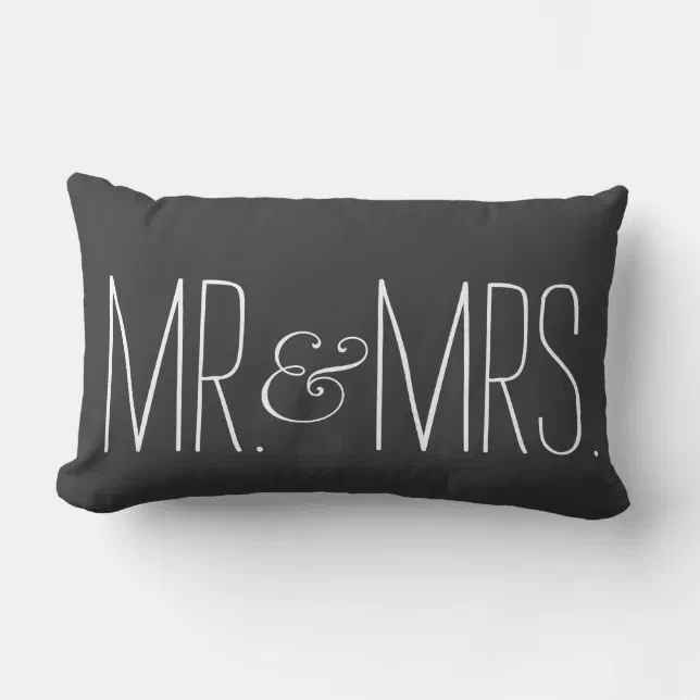 Mr. & Mrs. Pillow Zazzle