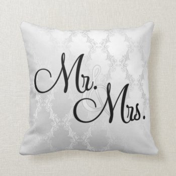 Mr & Mrs Pillow Great Gift by PersonalCustom at Zazzle