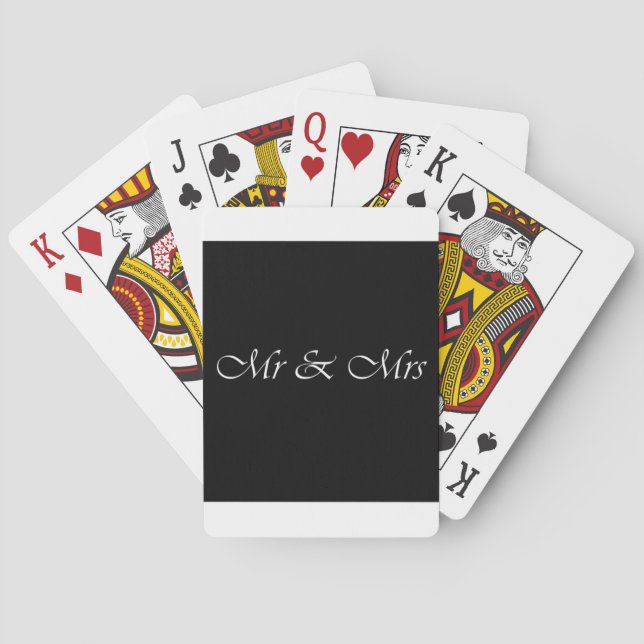 Mr & Mrs Poker Cards (Back)
